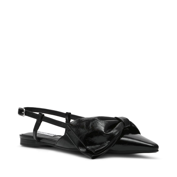 Dazzled Flat Shoe BLACK LEATHER