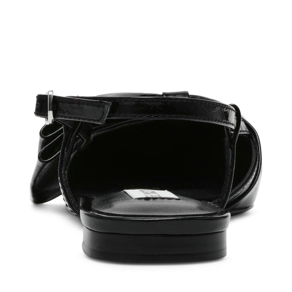 Dazzled Flat Shoe BLACK LEATHER