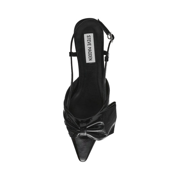 Dazzled Flat Shoe BLACK LEATHER